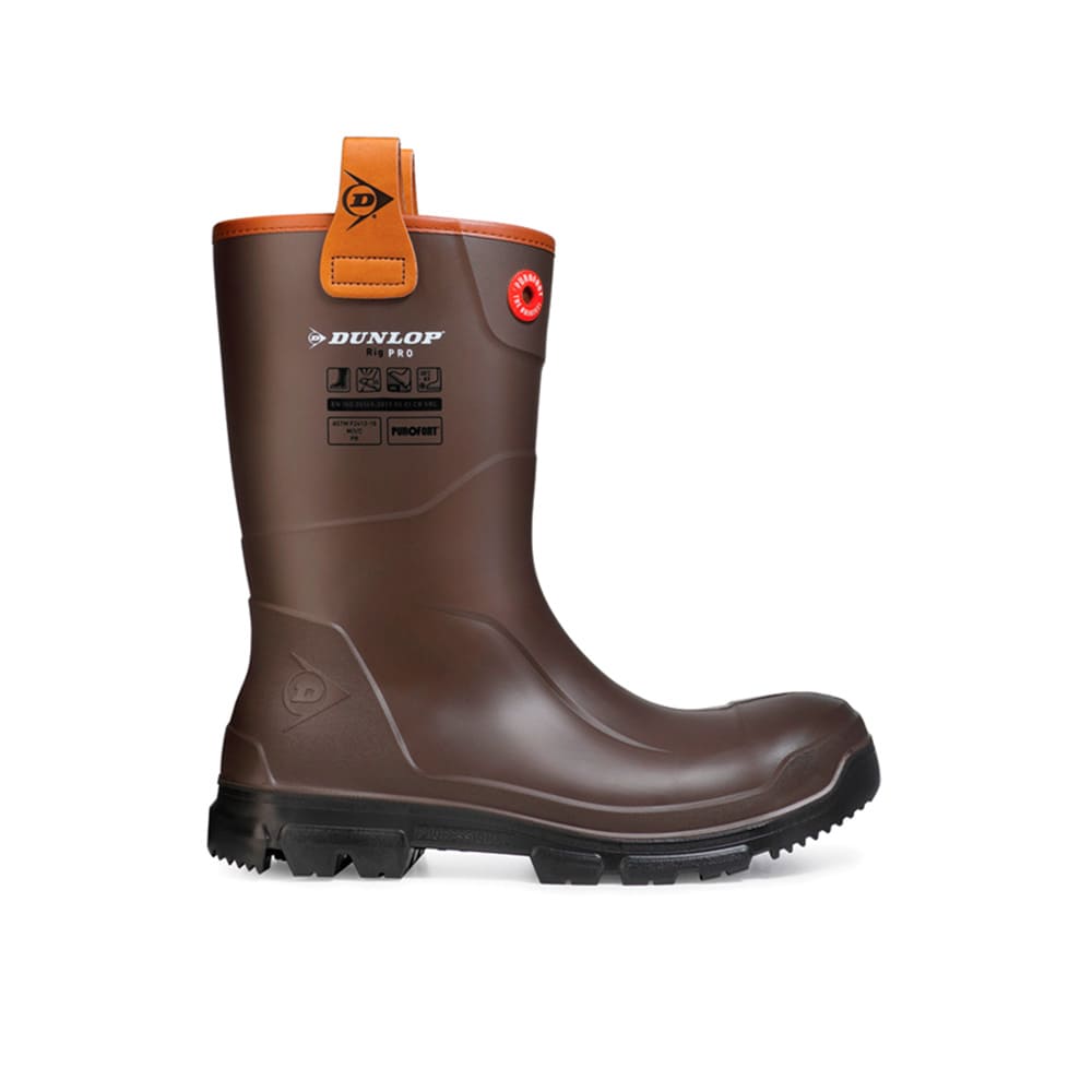 Botas de agua Dunlop Purofort RigPro Dark Brown - Imagen 2