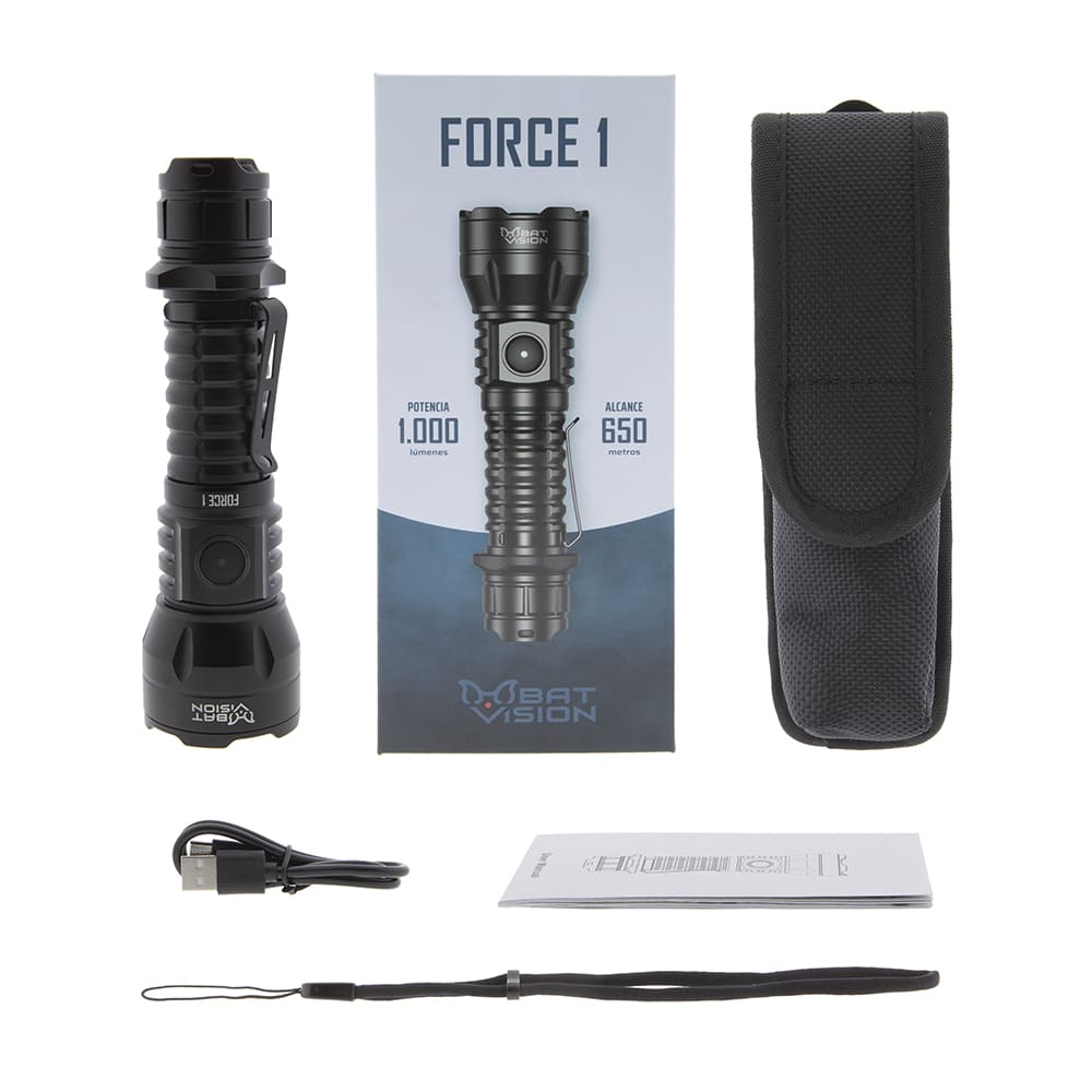 Linterna LED FORCE ONE 1.000 lum B-Vision - Imagen 2