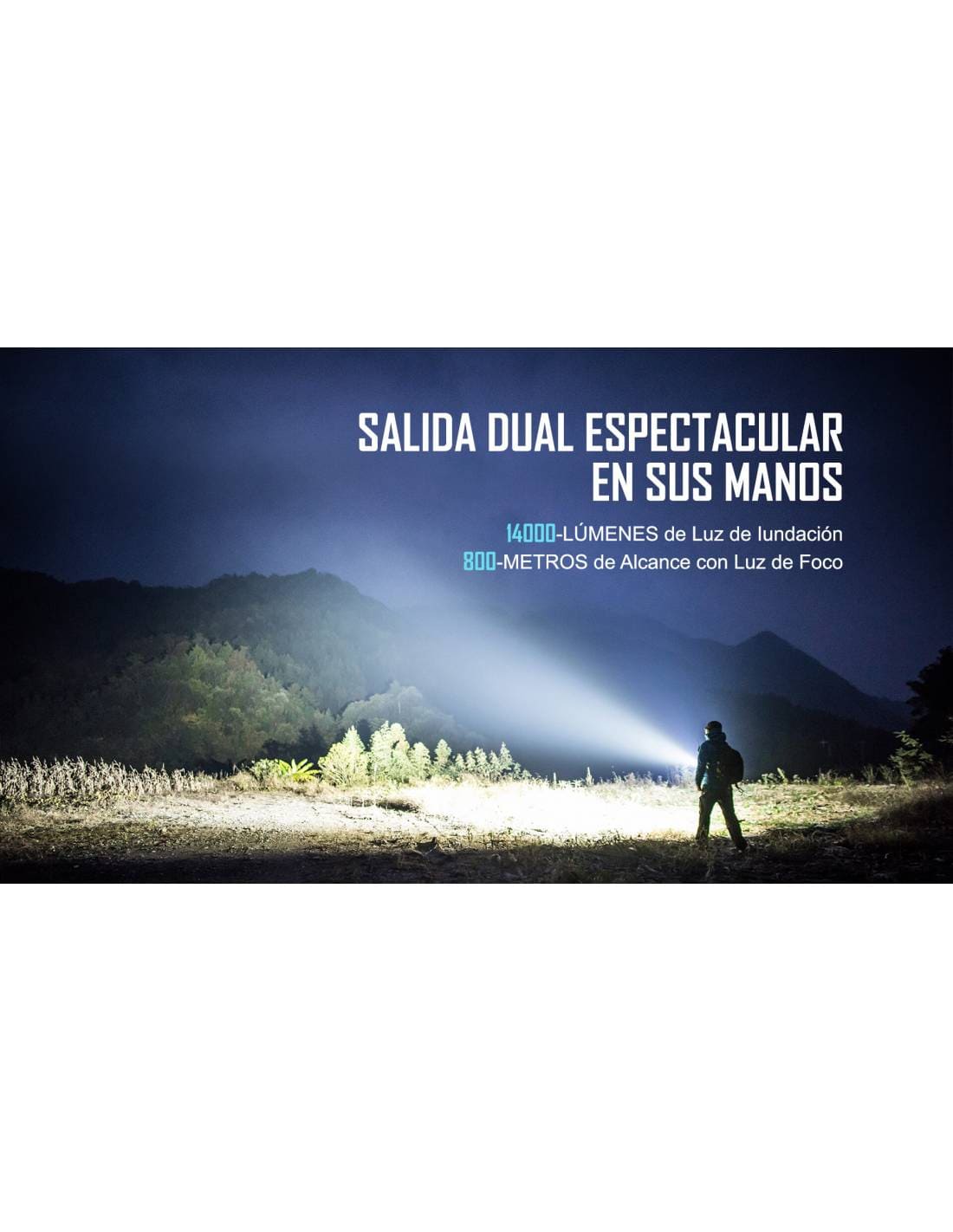 Linterna Marauder 2 14000 lúmenes dual. Olight - Imagen 3