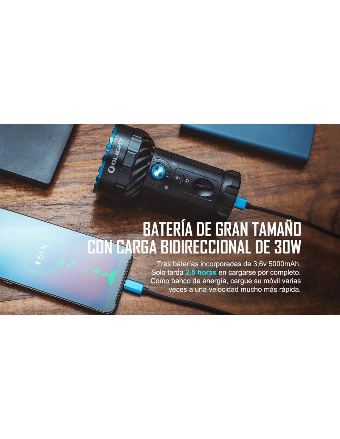 Linterna Marauder 2 14000 lúmenes dual. Olight - Imagen 12