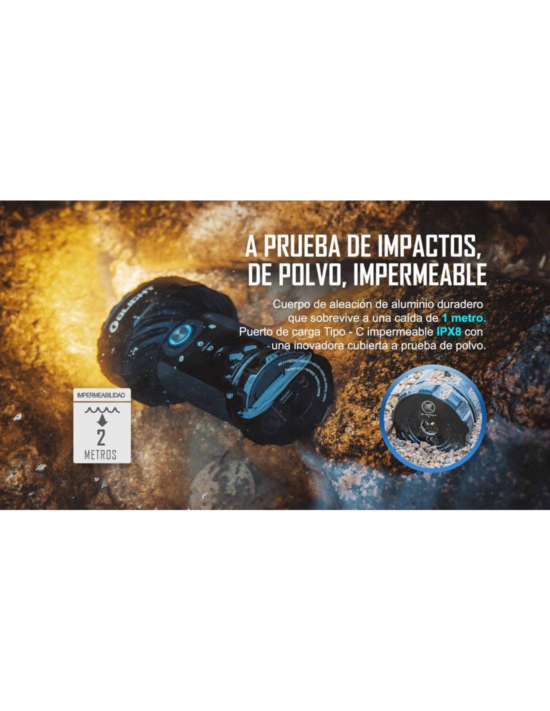 Linterna Marauder 2 14000 lúmenes dual. Olight - Imagen 9