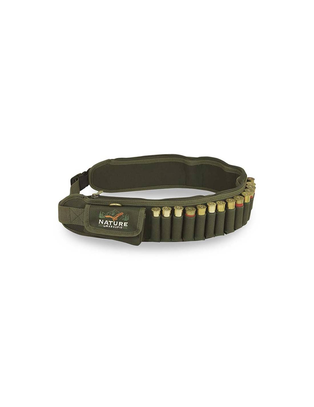Cinturón cartuchera con canana para 20 balas cal.12-20