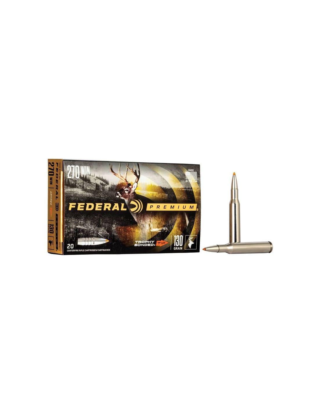 Munición metálica FEDERAL Trophy Bonded Tip